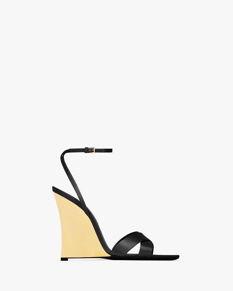 LUCIENNE wedges satin crepe