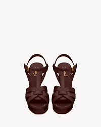 TRIBUTE platform sandals patent leather