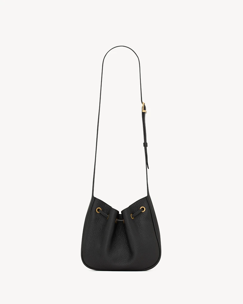 PARIS VII mini hobo in grained leather