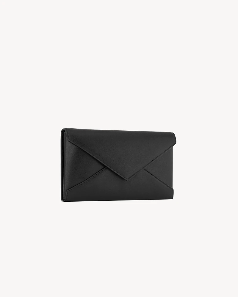 LETTER large wallet in leather