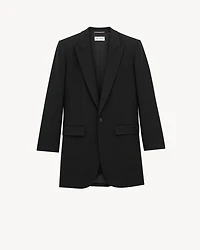 Long Jacket Wool Gabardine
