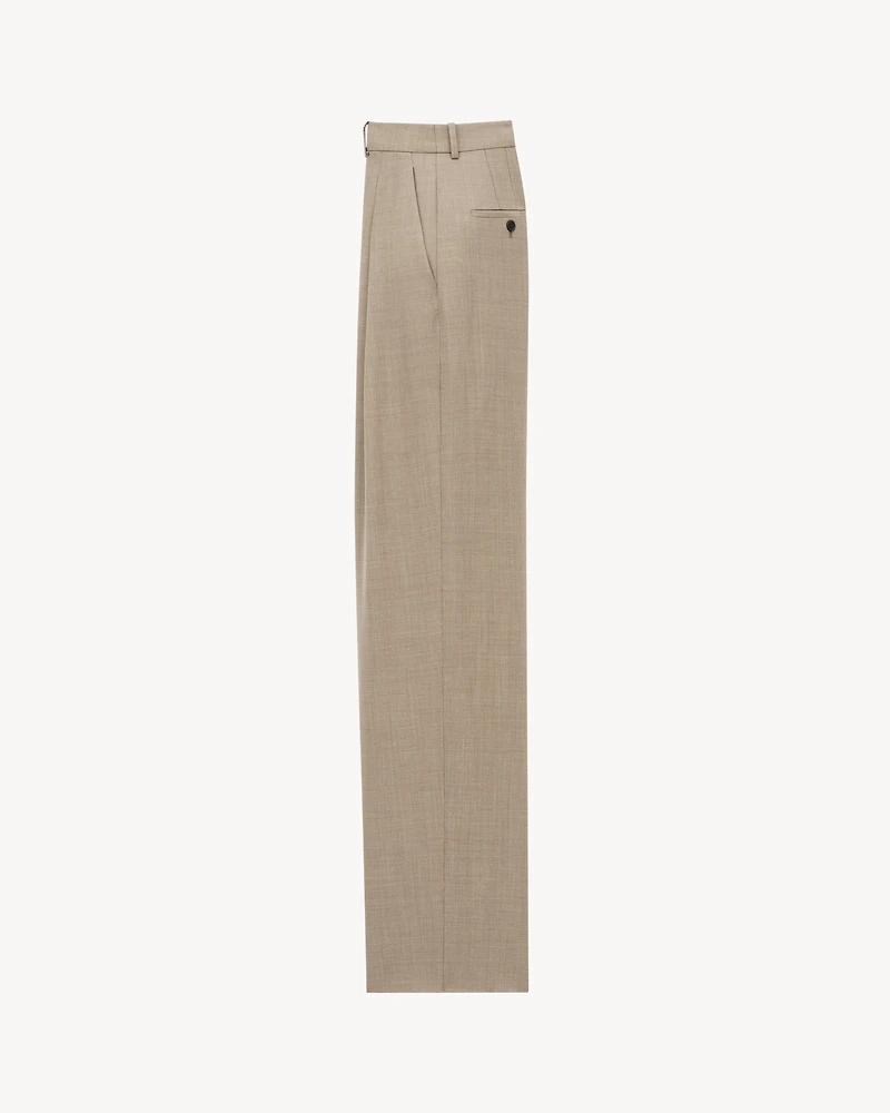 wide-leg pants caviar wool