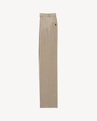 wide-leg pants caviar wool
