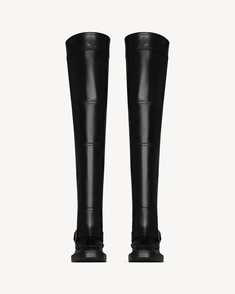JOE over-the-knee boots smooth leather