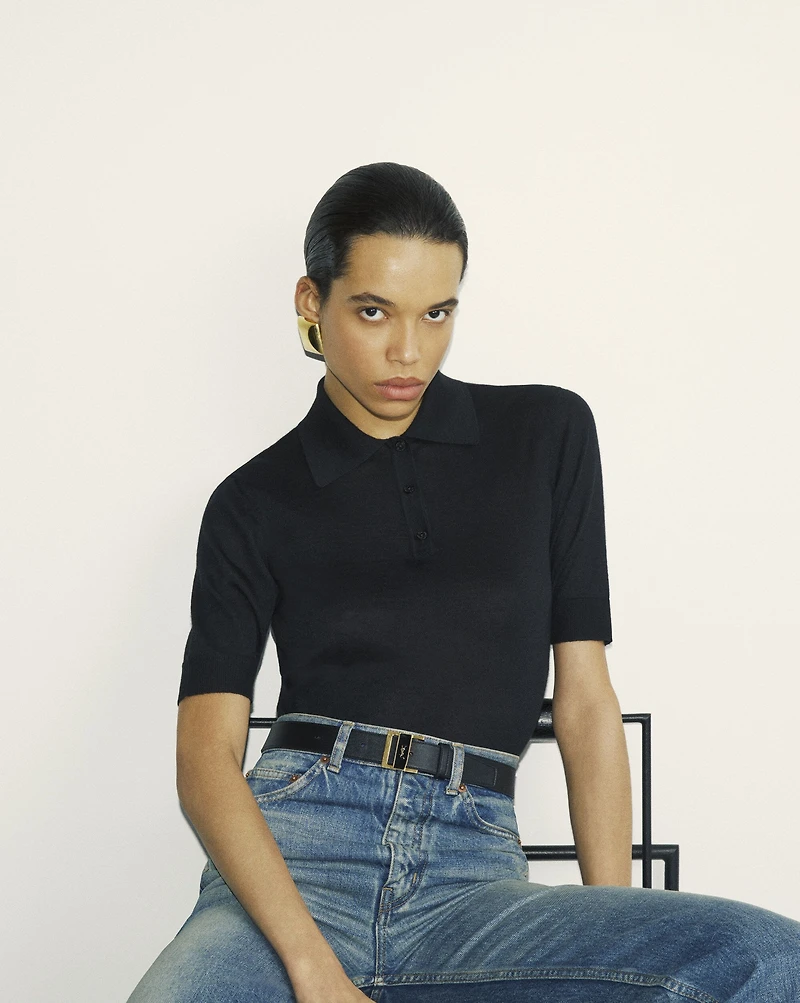 Polo Shirt Cassandre Cashmere, Wool