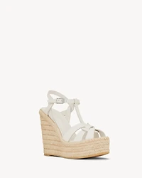 TRIBUTE espadrilles wedge smooth leather