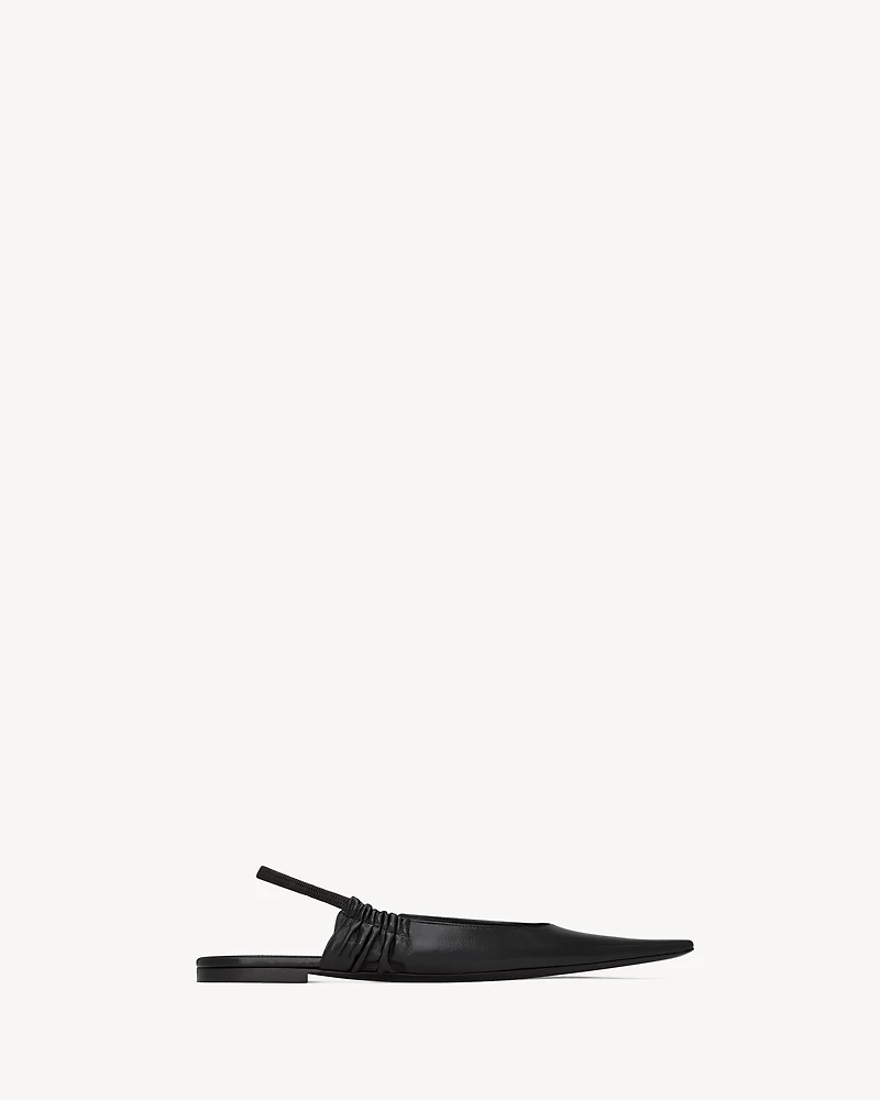 ANNE-MARIE slingback flats smooth leather
