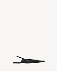 ANNE-MARIE slingback flats smooth leather