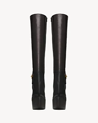 NICO platform boots smooth leather