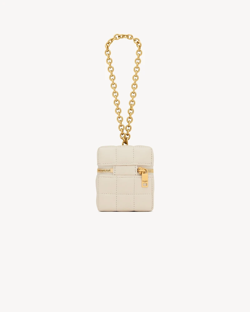CASSANDRE MATELASSÉ CARRÉ mini cube in lambskin