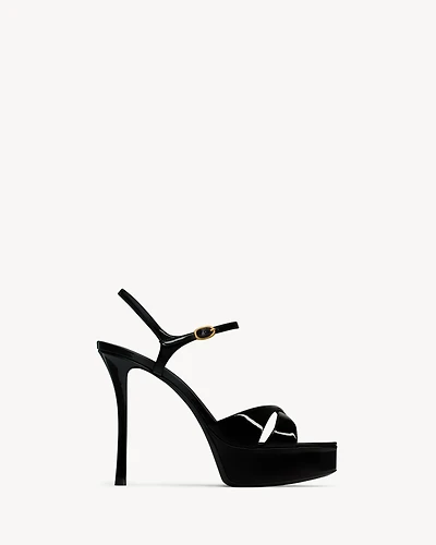 DEBBIE platform sandals patent leather