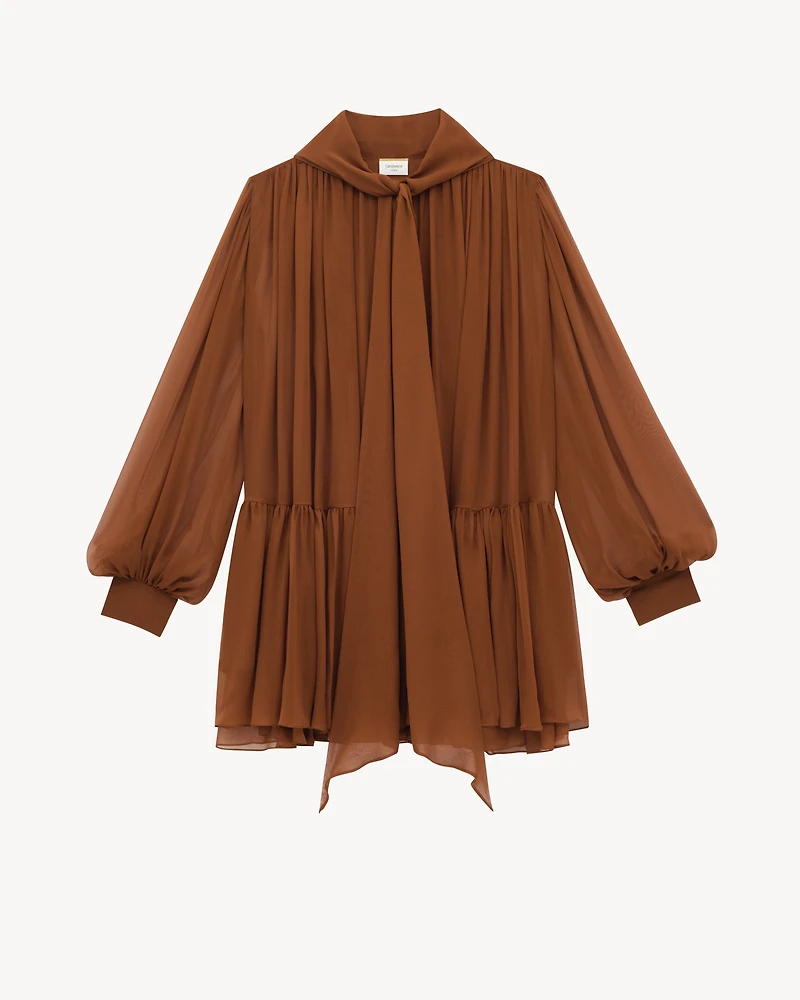 lavallière dress silk crepe muslin