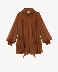 lavallière dress silk crepe muslin
