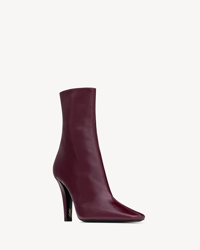 JILL booties smooth leather