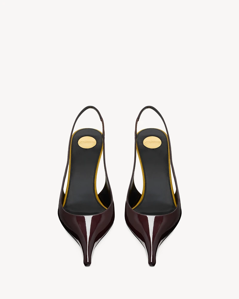 APOLLINE slingback pumps patent leather