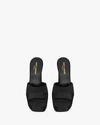 BOOGIE platform mules satin crepe
