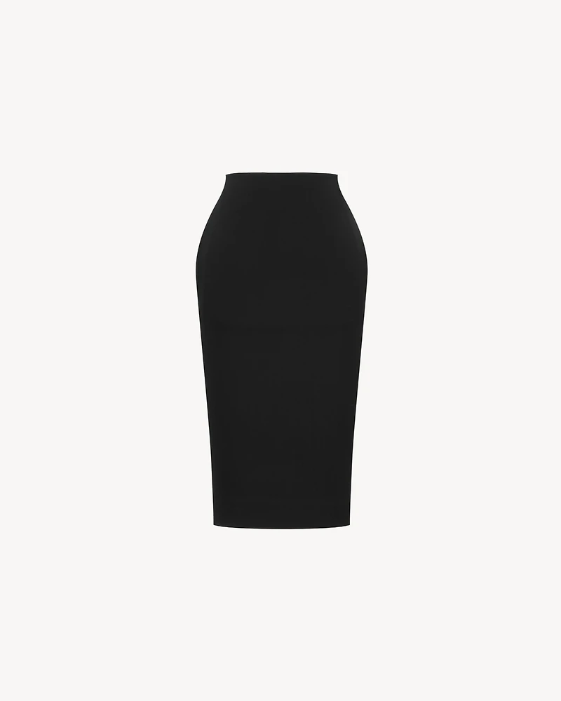 CASSANDRE pencil skirt satin