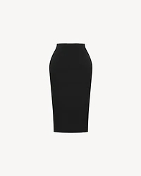 CASSANDRE pencil skirt satin