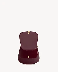 Mini VOLTAIRE TOP HANDLE bag in patent leather