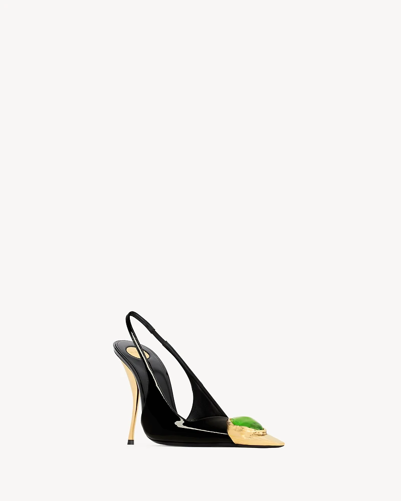 LOULOU slingback pumps patent leather