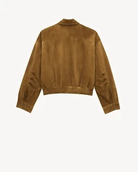 bomber jacket suede