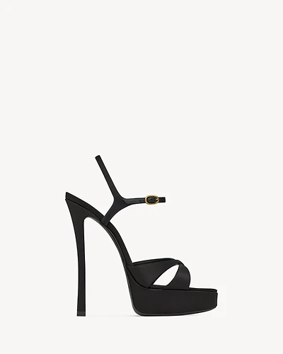 DEBBIE platform sandals satin crepe