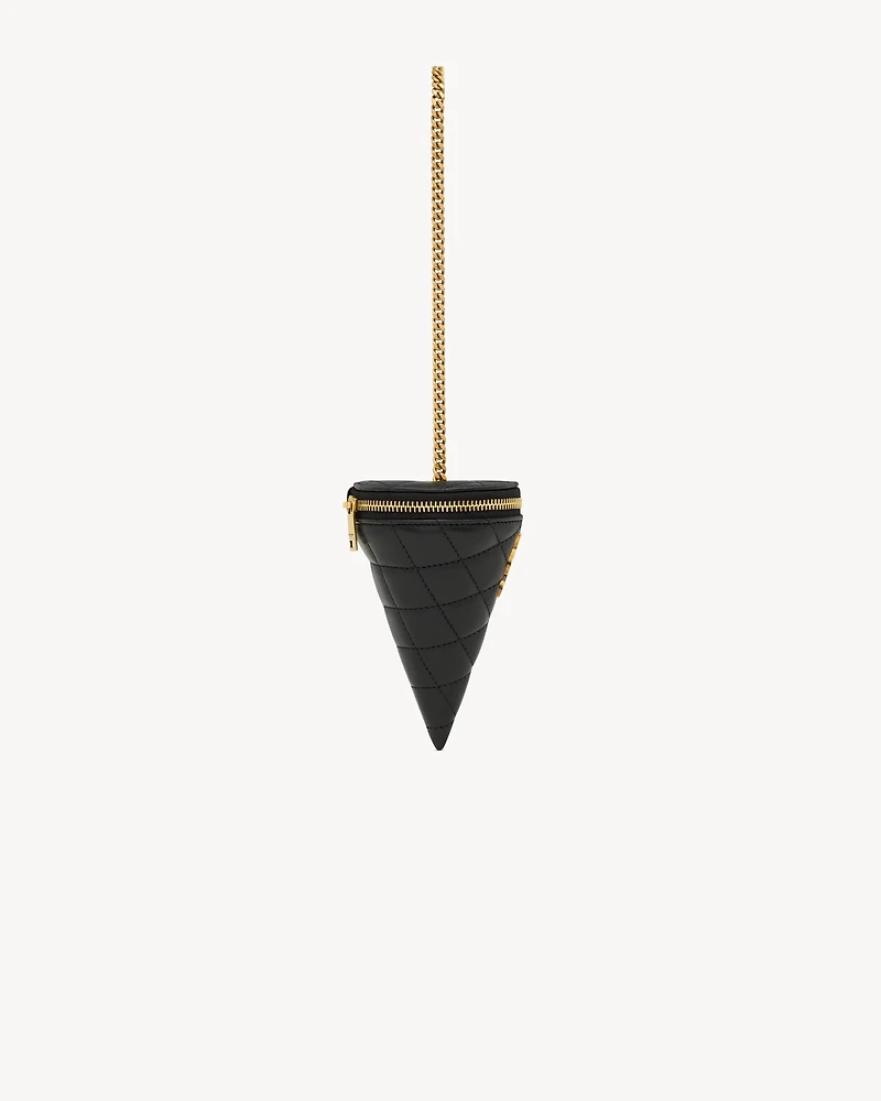 micro cone in lambskin