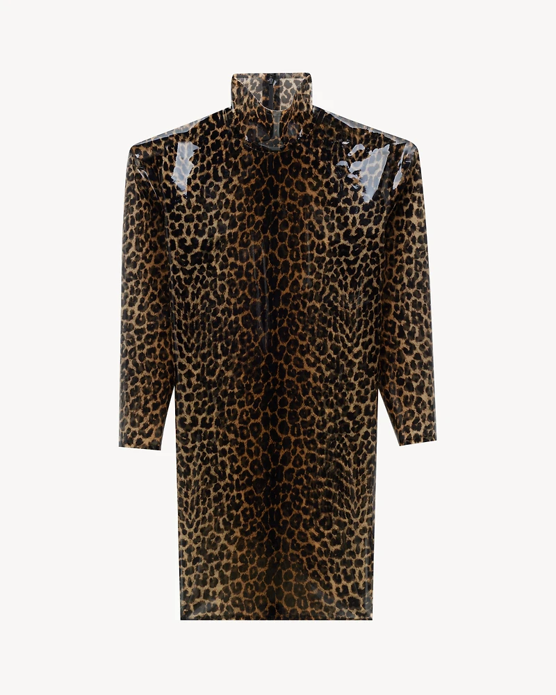 boxy dress leopard silicone