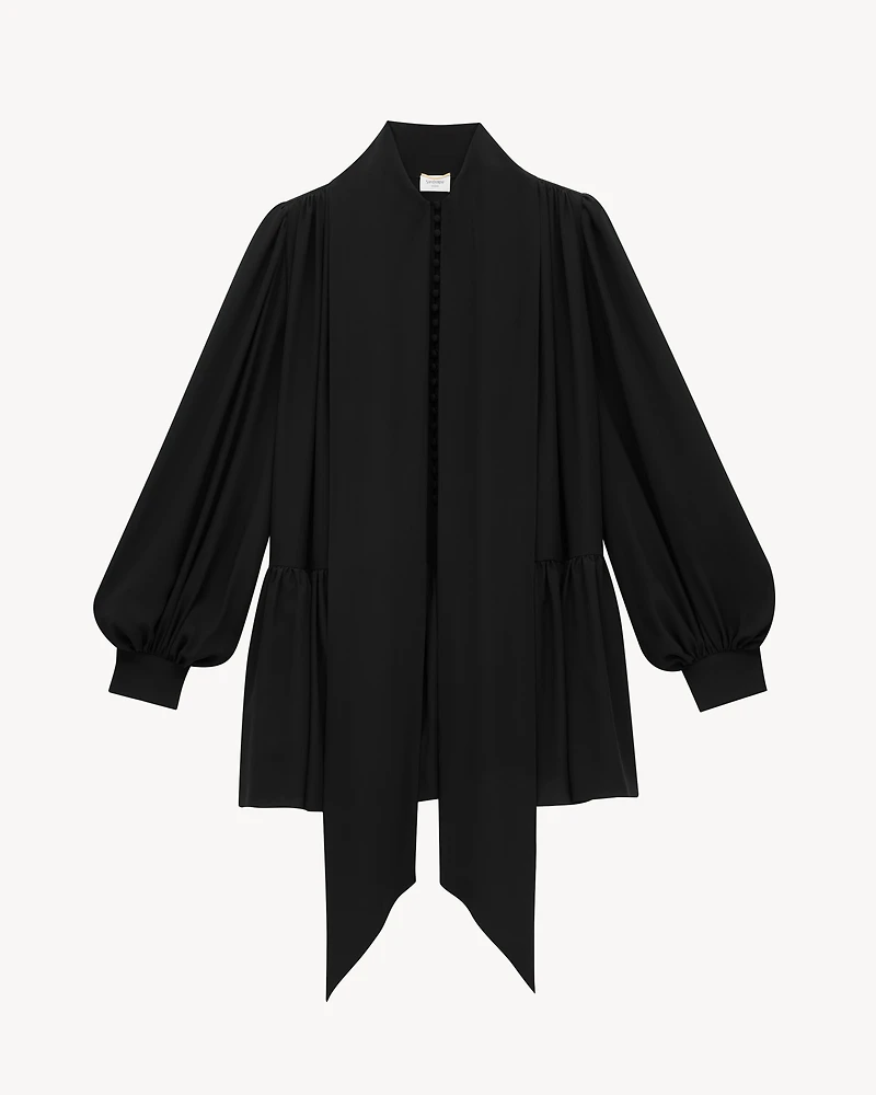 lavallière dress silk crepe de chine