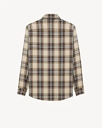 CASSANDRE lavallière shirt cotton tartan
