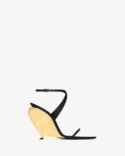TALLULAH wedges satin crepe
