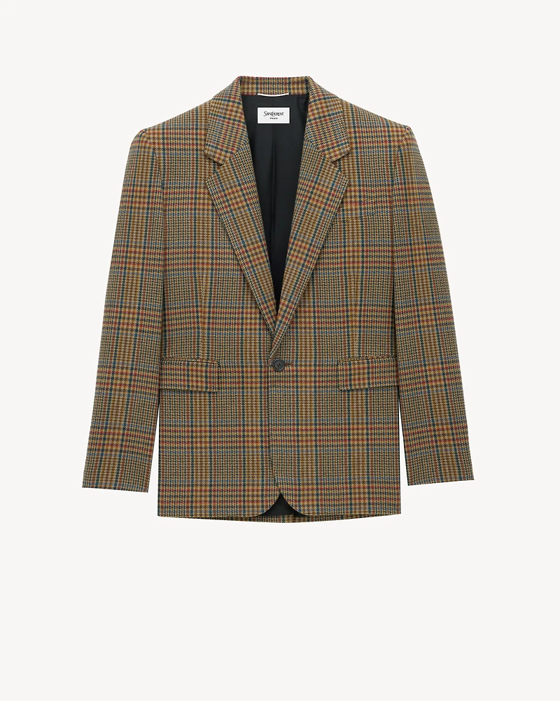jacket prince of wales wool