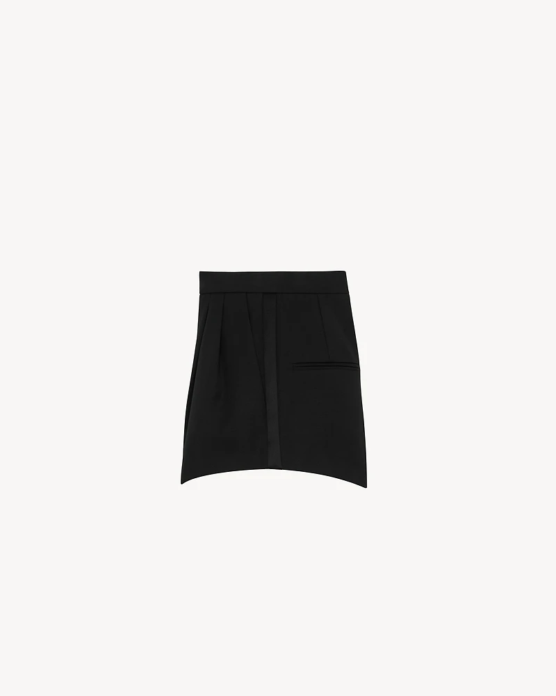 Tuxedo shorts grain de poudre