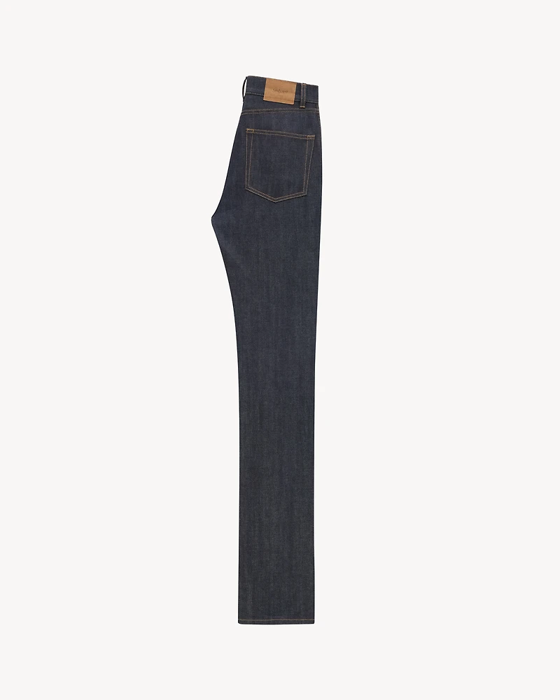 90's slim jeans raw indigo denim
