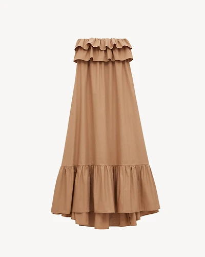 ruffled dress cotton serge