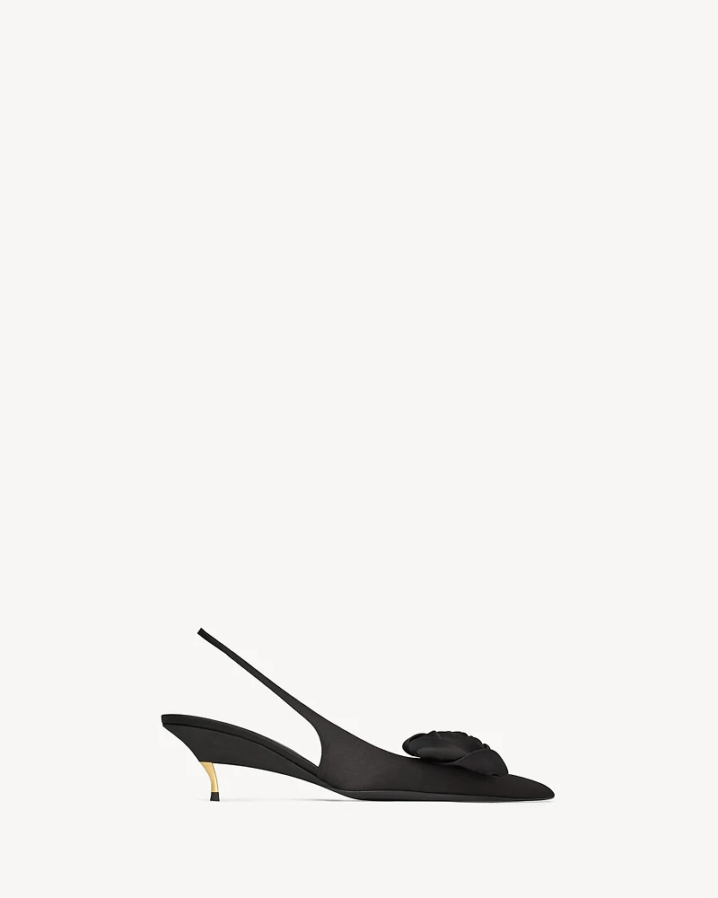 DAKOTA slingback pumps satin crepe