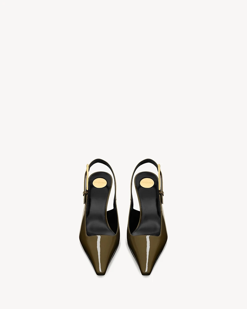 LEE slingback pumps patent leather