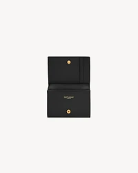 CASSANDRE MATELASSÉ business card case in grain de poudre leather