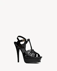 TRIBUTE platform sandals patent leather