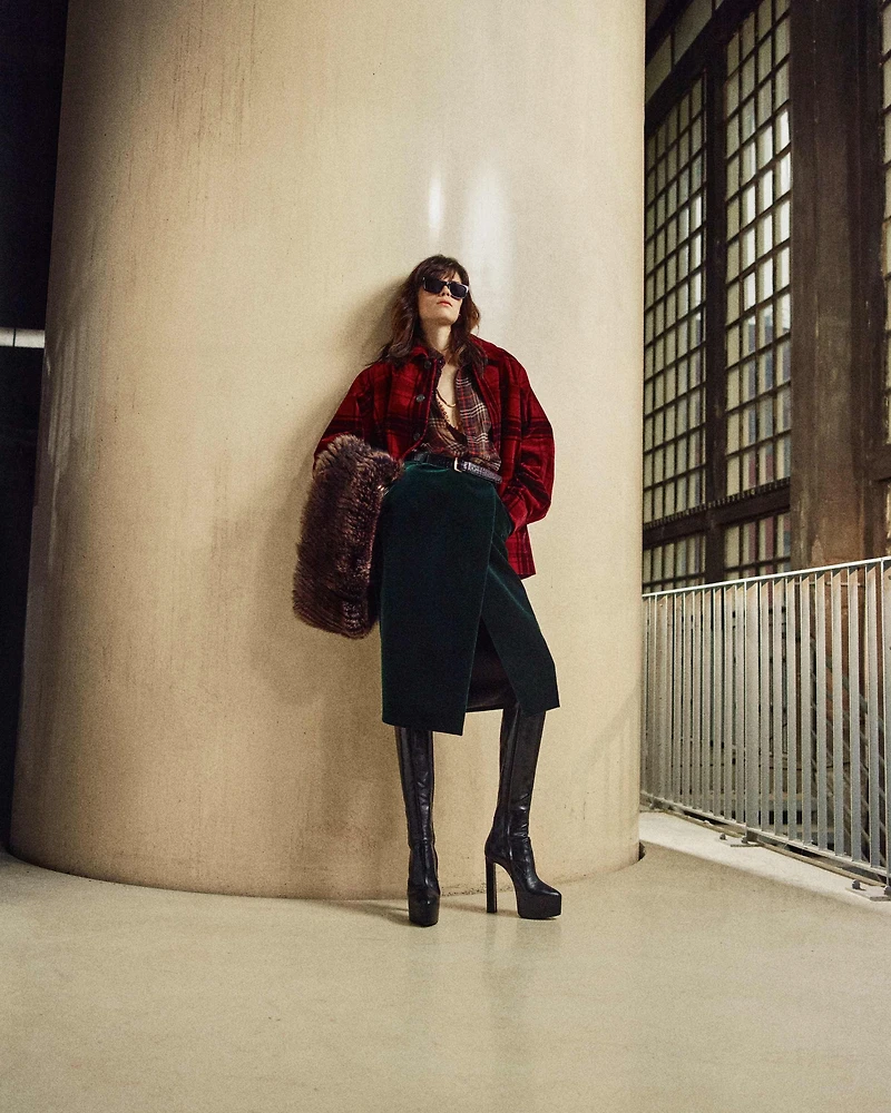 tartan jacket velvet