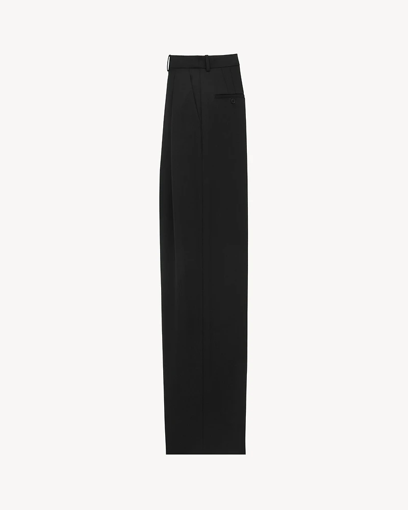 wide-leg pants wool canvas