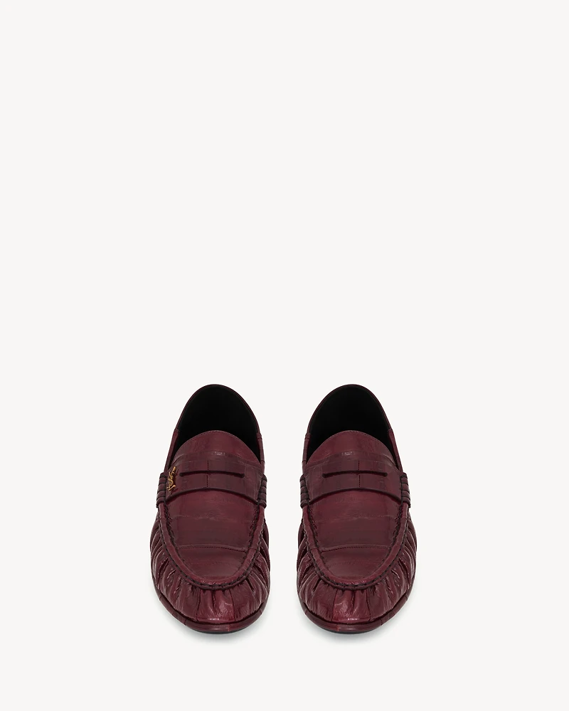 LE LOAFER foldable patent eel