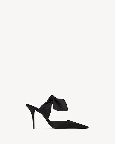BARBARA mules satin crepe