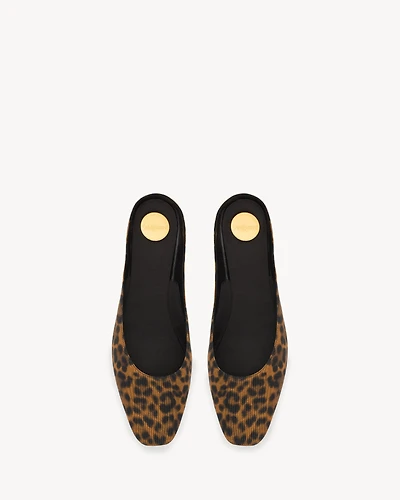 LIDO slip-ons leopard grosgrain