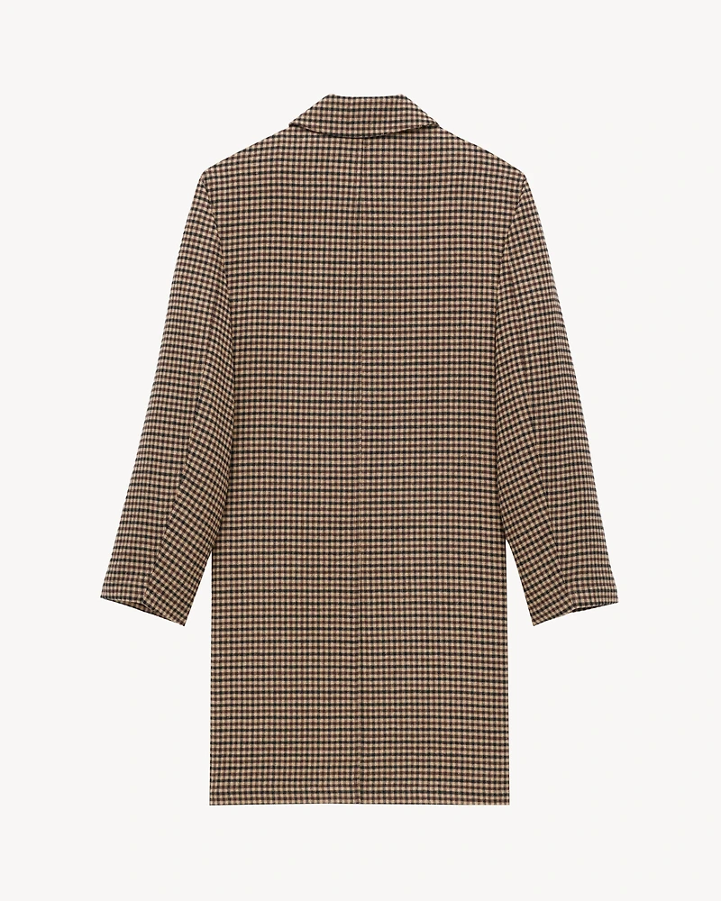 mac coat vichy check