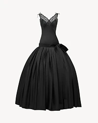 bustier bell dress silk charmeuse