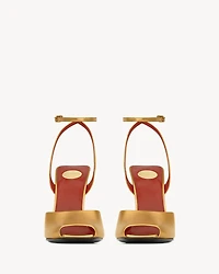 LA SCANDALE sandals metallic leather
