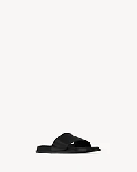 NICHOLS slides glazed leather