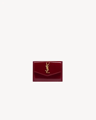 UPTOWN flap card case in patent leather