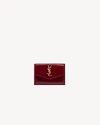 UPTOWN flap card case in patent leather